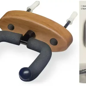 DISCONTINUE Stagg GUH-WN OVA - Support mural bois pour guitare Haute Qualité