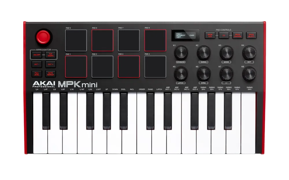 Commander Maintenant Akai Professional MPK MINI MKIII 25 mini notes 8 pads écran OLED MPKMINIMKIII