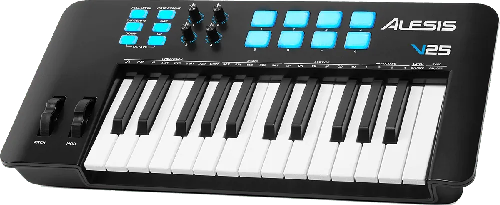 Nouvel Arrivage Alesis CLAVIER MAITRE USB MIDI 25 notes 8 pads
