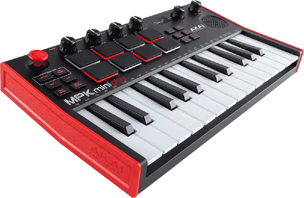 Akai Professional MPK 3 USB 25 MINI PLAY notes 128 sons 8 pads HP MPKMINIPLAYMK3 Jusqu'à Épuisement Des Stocks