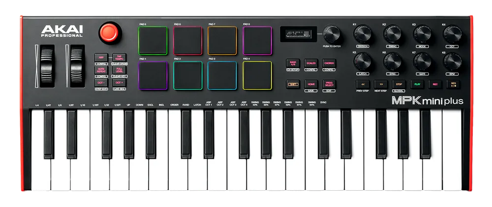 Soldes Akai Professional MPK MINI PLUS mini-notes, 8 pads RVB, 8 encodeurs KAP MPKMINIPLUS