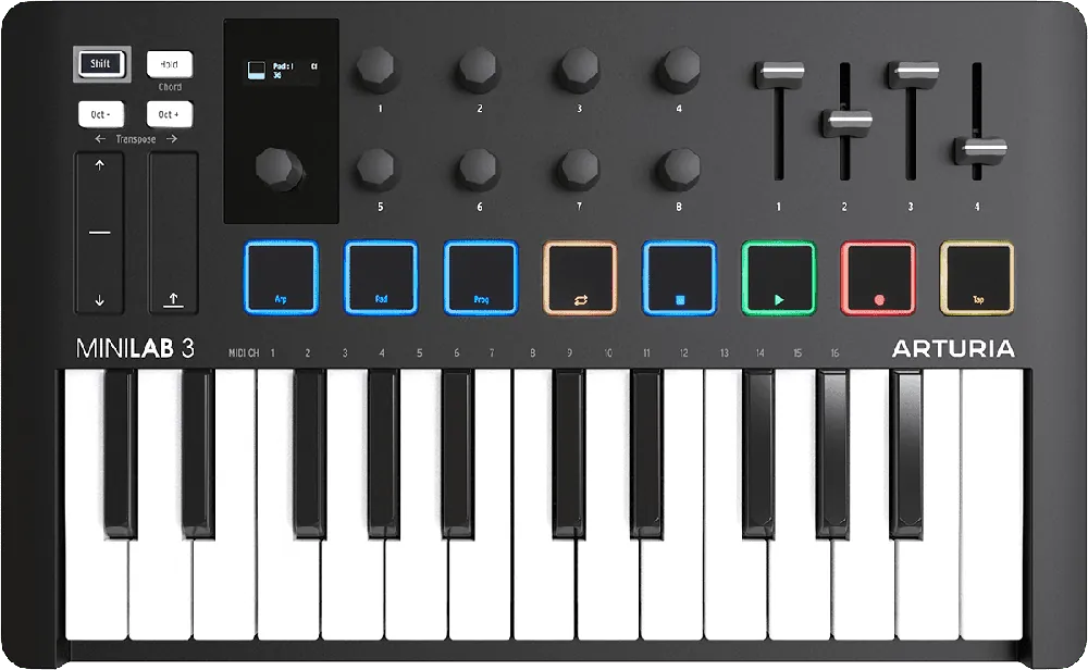 Arturia MINILAB3-BK Clavier Maitre MiniLab MK3 noir Usine Directe