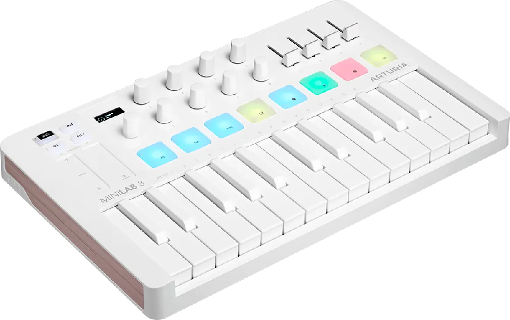 Offre Limitée Arturia MINILAB3-ALP-WH ALPINE WHITE