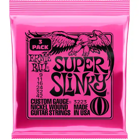 Offre Exclusive Ernie Ball 3 x Jeux de cordes electrique 2223 - 09-42