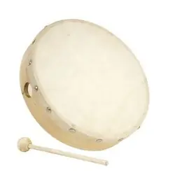 Usine Directe Fuzeau 70627 - Tambourin à peau naturelle Ø 20 cm