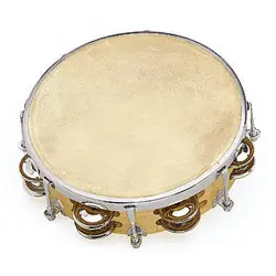 Prix Promo Fuzeau 3991 - Tambourin à peau naturelle avec cymbalettes Ø 20 cm