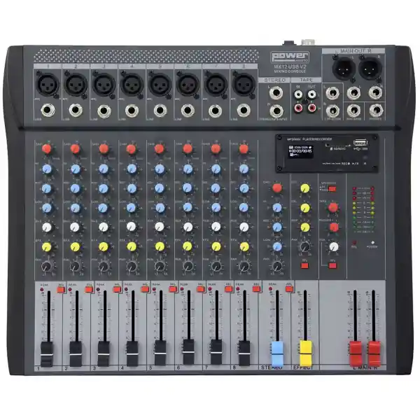 Power Acoustics - SonorisationMX12 USB V2 Retour Gratuit