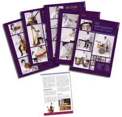 Authentique Fuzeau 3622 - SERIE DE 5 POSTERS FAMILLES D‘INSTRUMENTS