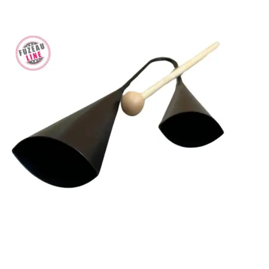 Vente Directe Fuzeau 8296 - Cloche brésilienne / agogo noire