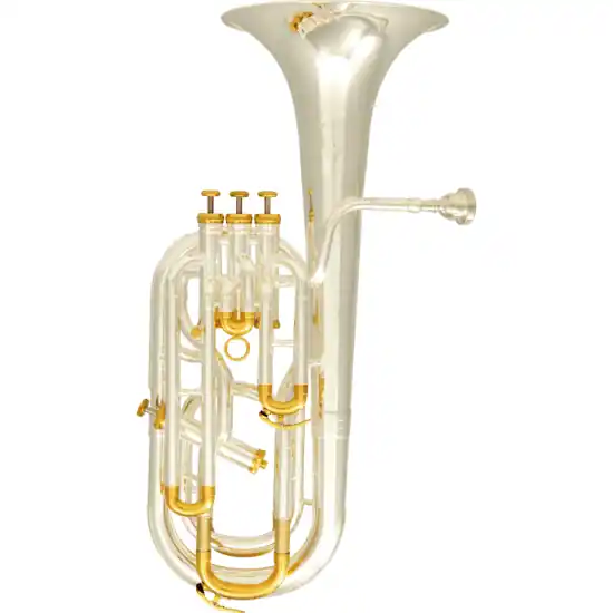 SML Paris BA910S - Saxhorn baryton 4 pistons (3+1), argenté Expédition Rapide