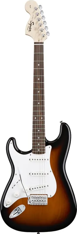 Meilleur Prix DISCONTINUE Squier Stratocaster Affinity rosewood neck Sunburst gaucher