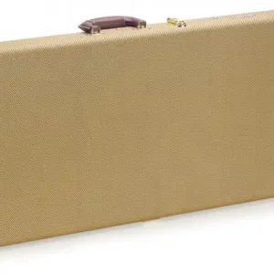 DISCONTINUE Stagg GCX-RE GD - Etui deluxe rectangulaire - Tweed doré Expédition Rapide