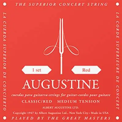 Petit Prix Augustine ROUGE - Corde guitare classique tirant normal