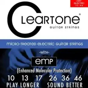 Paiement Sécurisé DISCONTINUE Cleartone Cordes guitare électrique 10-46
