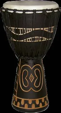Satisfait Ou Remboursé Tanga DA40-7G Djembé 08‘‘ noir sculpté