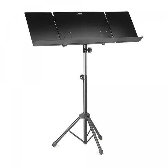 DISCONTINUE Stagg MUS-A6 BK - Pupitre d‘orchestre à rabats Prix Bas