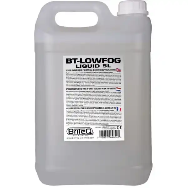 Must-Have BriteQBT-LOWFOG LIQUID 5L - Liquide fumée lourde - 5 Litres