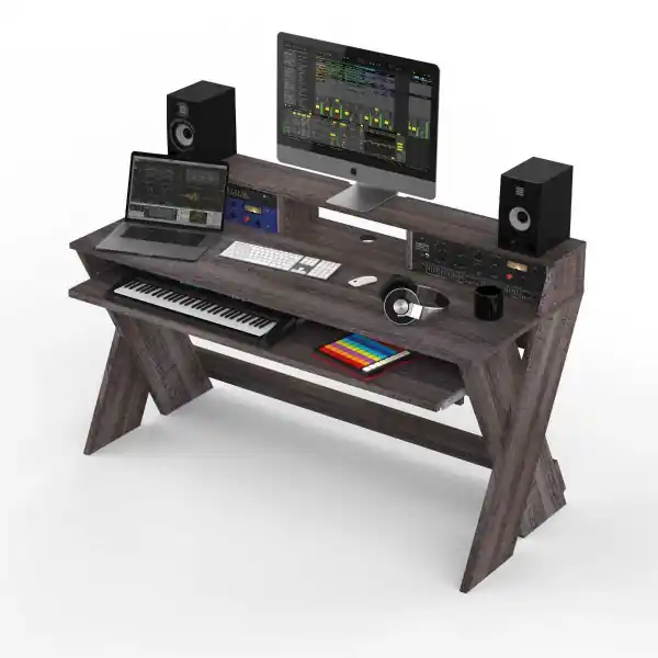 Pas Cher Glorious DJSOUND DESK PRO WALNUT