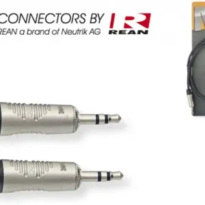Stagg NAC1MPSR > Câble audio Mini-jack stéréo / Mini-jack stéréo > 1 mètres Offre Du Jour
