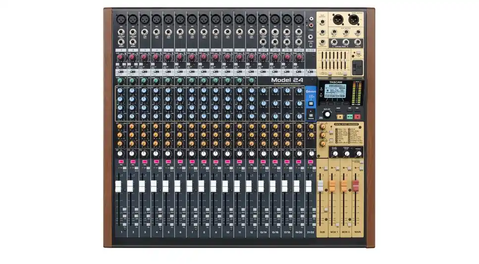 Tascam MODEL 24 Console de mixage analogique 22 voies et enregistreur 24 canaux Nouvel Arrivage