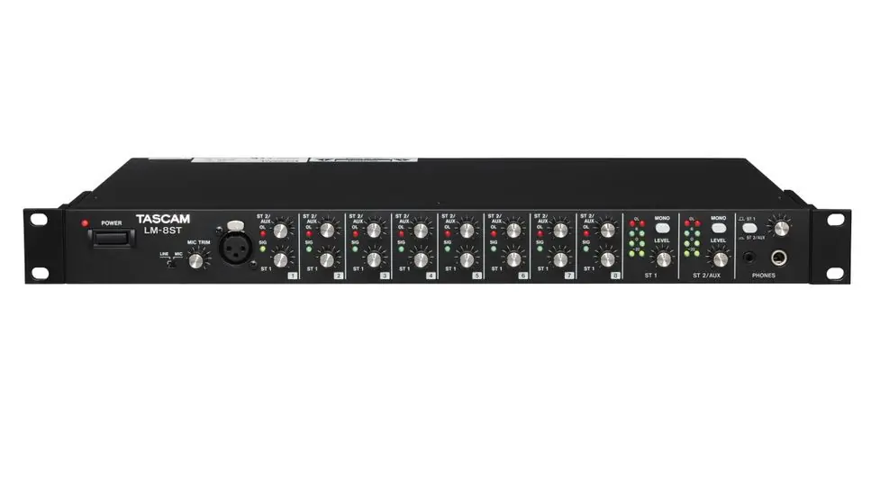 Tascam LM-8ST Mixeur Entrées ligne 8 sources stéréo. Sortie stéréo. Connecteur Bus Soldes
