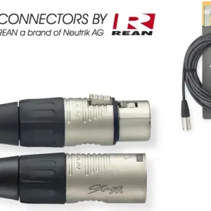 Stagg NMC10R > Câble XLR M / XLR F Rean > 10 mètres Prix Bas