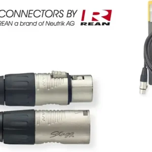 Promotion Stagg NMC3R > Câble micro XLR M / XLR F Rean > 3 mètres
