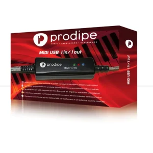 DISCONTINUE Prodipe Interface USB Midi 1 in/1 out Prodipe Midikit Certifié