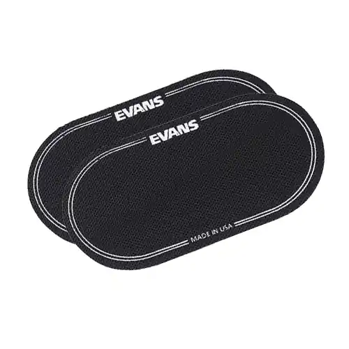 Evans 2 x Patchs Double Grosse Caisse Evans PEVEQPB2 Noir Acheter Direct