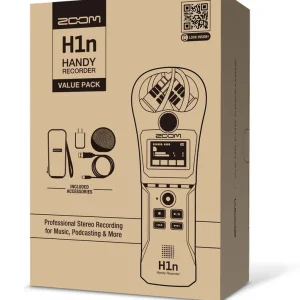 Meilleure Vente Zoom PACK Enregistreur 2 pistes portable avec accessoires H1n-VP VALUE PACK