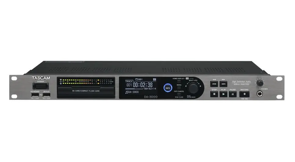 Promotion Saisonnière Tascam DA-3000 Enregistreur 2 canaux - Convertisseur A-N Analogique Numérique et N-A