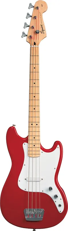 DISCONTINUE Squier Bronco Bass, Maple Fingerboard, Torino Red Offre Spéciale