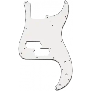 Yellow Parts EZ1106W - Pickguard (Plaque de Protection) Basse Précision Blanche Seulement Aujourd'hui