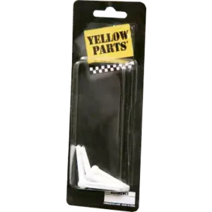 Yellow Parts EZ1410W - Lot 6 Chevilles Plastiques Blanches pour Folk Prix Réduit