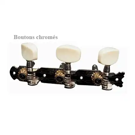 Commander Vite Yellow Parts EZ1761N - Mécaniques Acoustique Platine Nickel Boutons Chrome