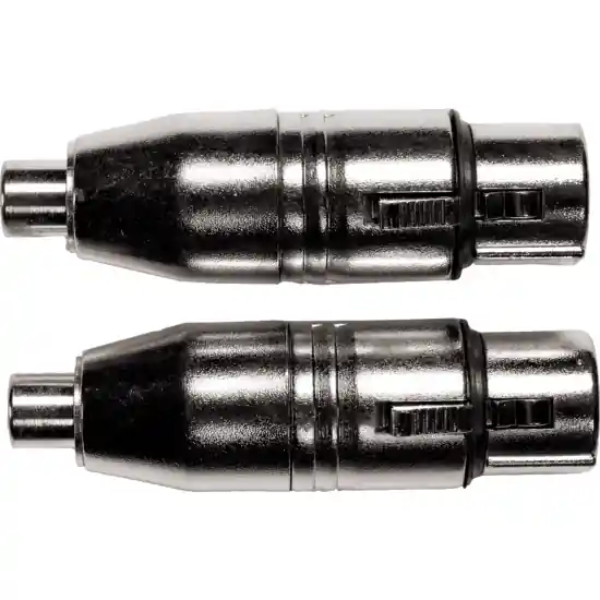 Certifié Yellow Cable AD20 - Adaptateur RCA Femelle/XLR Femelle (Par 2 Pièces)