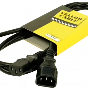 Must-Have Yellow Cable PCEMF - Cable Alimentation Secteur Europa Mâle/Femelle