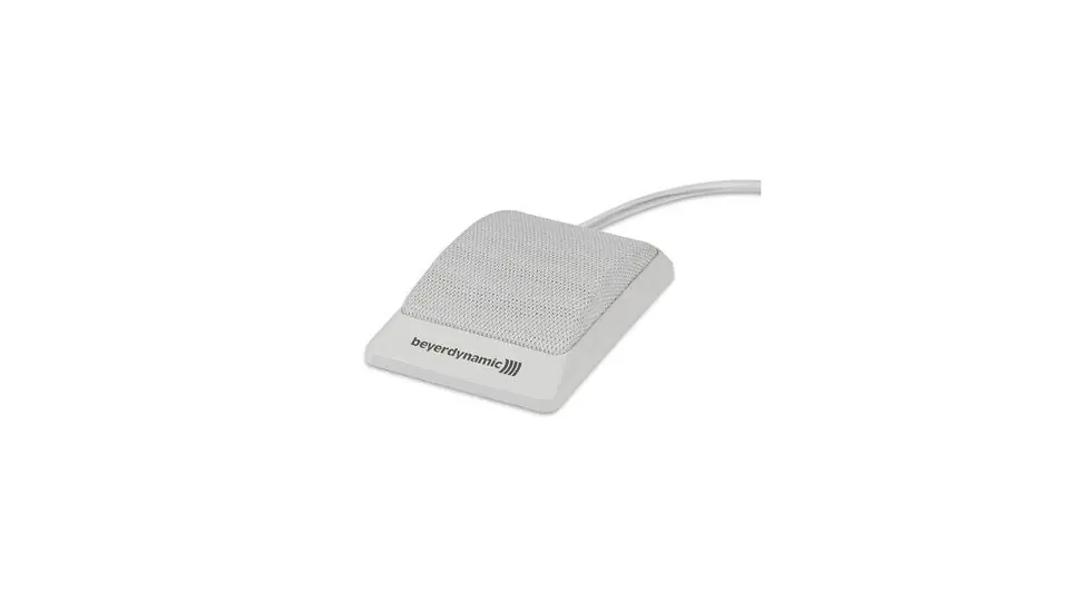 Beyerdynamic Micro à zone de surface. Électret. Omni. Câble 3 m brins libres. Blanc Nouveauté