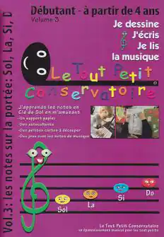 Bon Plan DISCONTINUE Je dessine j écris je lis la musique Vol 3 - les notes sur la portée Sol, La, Si, Do