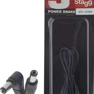 Dernière Chance DISCONTINUE Stagg SPS-1-DCMM Rallonge Cable Alimentation Pédales 1 mètres