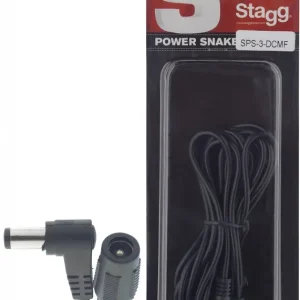 Prix Cassé DISCONTINUE Stagg SPS-3-DCMF Rallonge Cable Alimentation Pédales 3 mètres