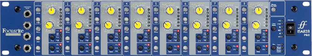 Focusrite préampli micro ISA - 8 canaux Must-Have