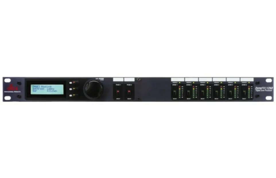DBX ZonePRO 1260 Processeur ZonePRO 12x6 avec afficheur Expédition Rapide