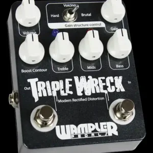Authentique DISCONTINUE Wampler triple WRECK