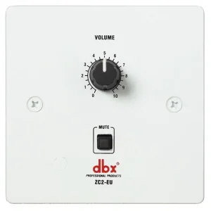 DBX ZC2EU Platine murale contrôle de volume + mute pour ZonePRO/DR Quantité Limitée