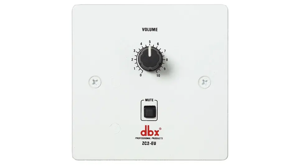 DBX ZC2EU Platine murale contrôle de volume + mute pour ZonePRO/DR Quantité Limitée