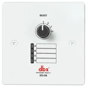 Offre Limitée DBX ZC3EU Platine murale contrôle de programmes pour ZonePRO/DR