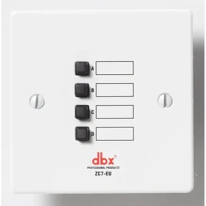 Expédition Rapide DBX ZC7EU Platine murale d’annonces avec poussoir pour ZonePRO/DR