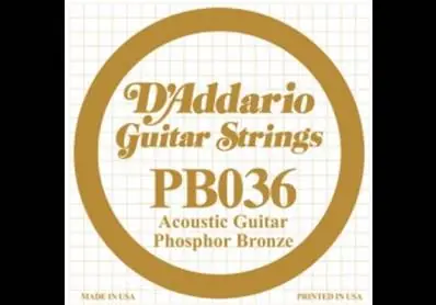 Affaire À Saisir D‘Addario Corde guitare folk. 036