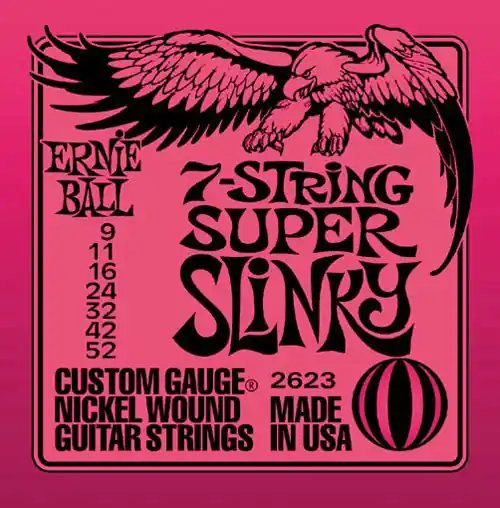 Satisfait Ou Remboursé Ernie Ball 2623 Cordes guitare électrique 7 cordes super light 09-52